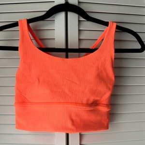 Lululemon energy bra in size 6 used like new neon orange